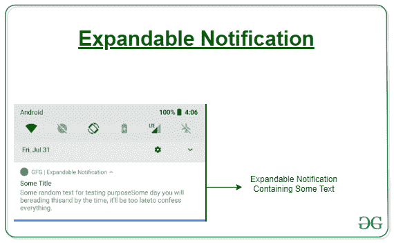 expandable notification