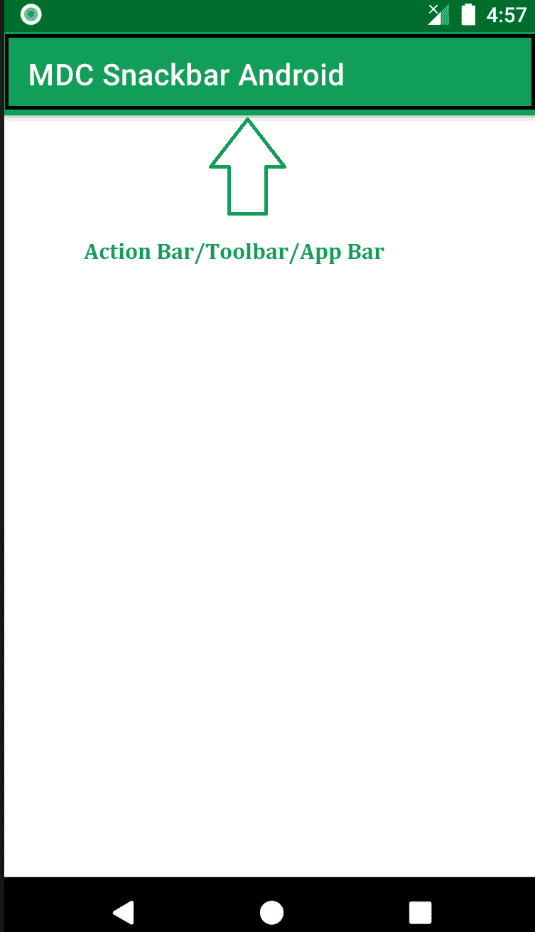 Action Bar/Toolbar/App Bar