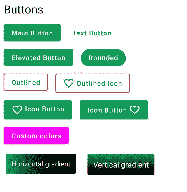 Material Design Buttons using Jetpack Compose in Android